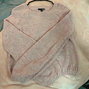 Knitted pink sweater